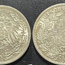 1913 A Germany  Empire Silver 1/2 Mark- Super Nice 2
