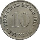 1915 D  Germany 10 Pfennig- Nice