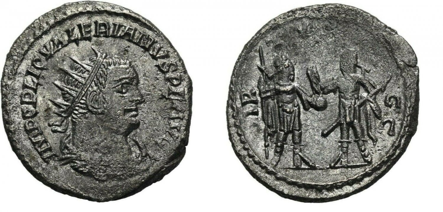 Ancient Rome Valerian 253-260 AD Silver Antoninianus SAMOSATA EMPERORS SPEAR #5