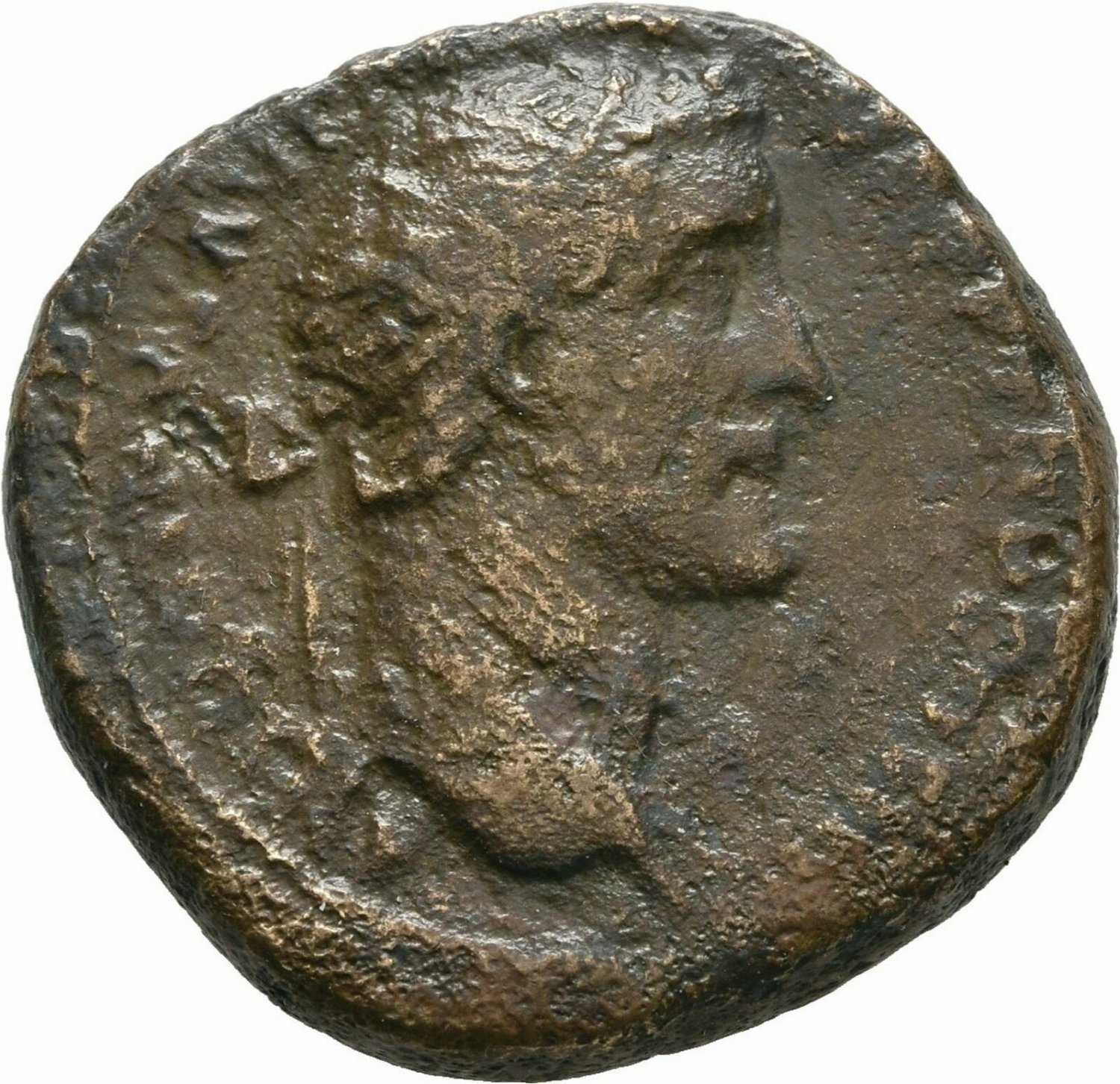 Ancient Rome AD 138- 161 ANTONINUS PIUS AS Salus Snake