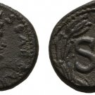 Ancient Rome 81-96 AD DOMITIAN ANTIOCH SEMIS WREATH
