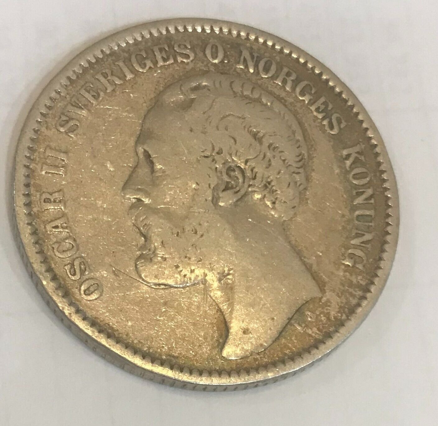 1878 Sweden Silver 2 Krona
