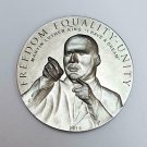 Cook Is 2010 Large antiqued Silver  $5 Martin Luther King