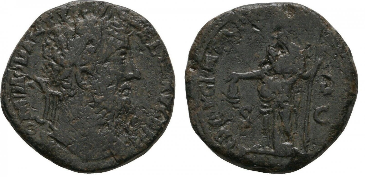 Ancient Rome 180-192 AD COMMODUS Large SESTERTIUS Liberalitas