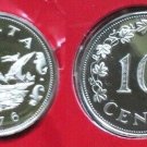 1976 Malta Proof 10 C, Grandmaster Sailing ship