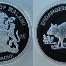 2005 Malawi Large Proof 10 Kwacha Endangered  animals- Chevrotain Mouse-deer