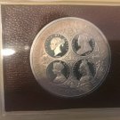 1976 Turks Caicos Large Silver Proof 20 crowns queen Victoria/official packaging