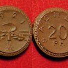 1921 Saxony Meissen Porcelain Notgeld-20 Pfennig-Sickle/Grain- Nice