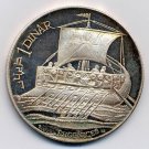 1969 Tunisia Large Silver Proof Phoenician Sailing Ship 1 D