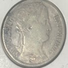 1808 A France Napoleon Large silver 5 Fr Nice