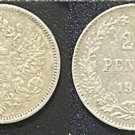 1909 Russian Finland Nicholas II  Silver 25 pennia Nice