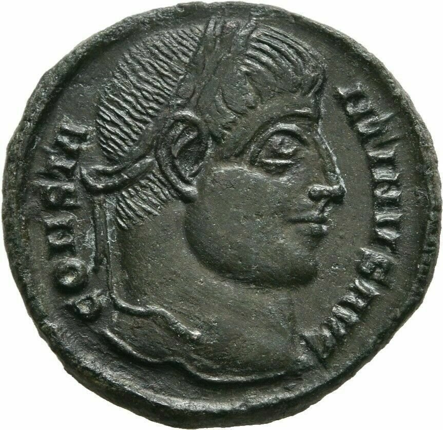 Ancient Rome 306-337 AD CONSTANTINE SISCIA VOT WREATH-Nice
