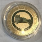 1998 Somalia Large Silver Proof Piedfort Color Maine Cat 250 sh