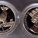 1992 Isle of Man Large Proof C/N 1 cr-Siamese Cat rare mintage 250/box/cert