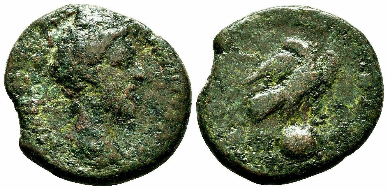 Rare Ancient Rome AD 180 Marcus Aurelius Eagle Globe