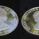 1980 Tristan da Cunha Large Proof Silver 25 P Queen Mom Birthday