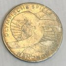 1972 F Germany Large Silver 10 Marks Munchen Olympics Ribbon
