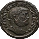 Ancient Rome  AD 293-305 MAXIMIANUS GALERIUS Large FOLLIS ANTIOCH GENIUS PATERA