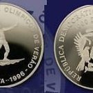 1996 St.Thomas Large Proof 1000 D USA Olympic Surfing