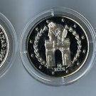 1995 Gibraltar Large Proof 14 Ecu France Arc de Triumph