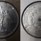 1877 A France Large Silver 5 Franc- Hercules/3 Graces Nice
