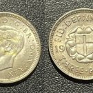 1940 Great Britain George VI  Silver 3 pence- WWII- Nice