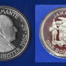 1981 Jamaica Proof $1 Bustamante