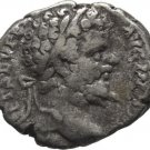 Ancient Rome Septimius Severus 197-198 AD SILVER DENARIUS ROMA SOL WHIP