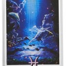 2012 Niue Large Proof Color Silver $2 Zodiac Pisces Aphrodite & Eros-Nice Folder