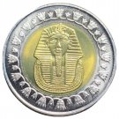 2008 Egypt 1 Pound King Tut Bi-metal, Nice UNC