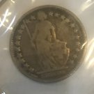 1907 Switzerland Silver 1/2 franc Helvetia