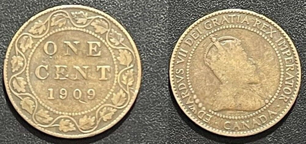 Canada 1909 Large Cent Edward VII