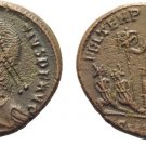 Ancient Rome  Constantius II AD 337-361 Large Follis CYZICUS Soldier/Standard