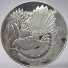 1980 New Zealand Large Proof Silver $1 Fantail Bird