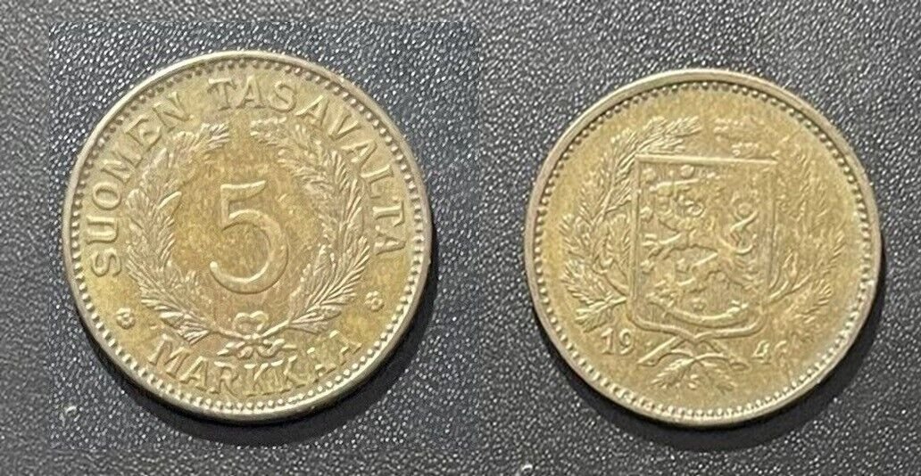 1946 Finland 5 markkaa