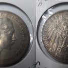 1908 Prussia(Germany) Large Silver 3 marks Kaizer Willhelm-Nice #2