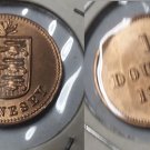 1938 Guernsey 1 Double-Nice Red BU