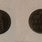 1783 Luxembourg 1/2 LIARD