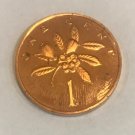 1972 Jamaica Proof 1 c Flower
