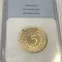 Rare 1965 G Germany Proof Silver 5 Mark, slabbed