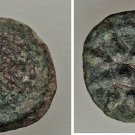 Ancient Judaea 103-76 BC HASMONEANS ALEXANDER JANNAEUS AE PRUTAH ANCHOR STAR #5