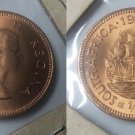 1959 South Africa 1/2 Penny Sailing ship- Red BU
