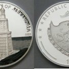 2009 Palau Large Proof color $1 World Wonders-Alexandria lighthouse