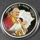 Liberia 2005 Large Color Proof $5-Pope John Paul II visits to Africa