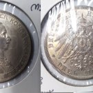 1914 Prussia(Germany)Silver 3 mark Kaizer Willhelm-WW I-military uniform-Nice