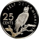 1976 Guyana Proof 25C-Harpy Eagle