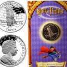 2002 Isle of Man Large  1 Crown Harry Potter-Tom Riddle-Nice holder