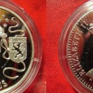1995 Gibraltar Large Silver Proof 21 Ecu Allegorical Europa-AustriaFinlandSweden