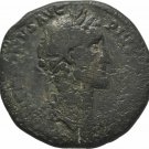 Ancient Rome 138- 161 AD ANTONINUS PIUS Large SESTERTIUS Pax CORNUCOPIA AE #2