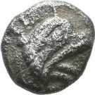 Ancient Greece 525-500 BC Tiny Silver Hemiobol Ionia Phokaia Griffin